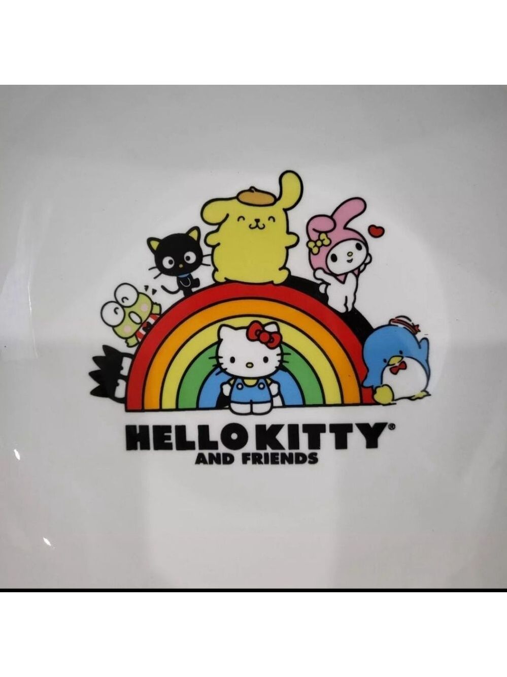 Sanrio Hello Kitty & Friends Rainbow Ceramic 9" Soup Pasta Salad Bowl - Picture 3 of 7